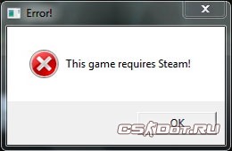 Error this game requires steam